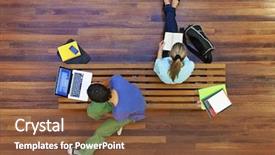  Presentation with university - Beautiful PPT theme featuring education - top view of male backdrop and a tawny brown colored foreground