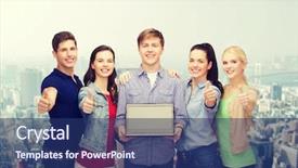  Presentation with laptop blank screen - Slides consisting of close up beautiful red rose with water drops on petals vivid color natural floral background background and a wine colored foreground.