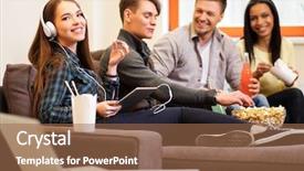  Presentation with racial group high school students - Cool new slide deck with education alcohol - group of cheerful students backdrop and a  colored foreground