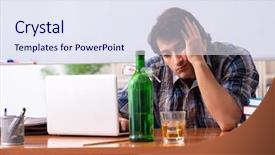  Presentation with classroom strategies - Amazing presentation design having education alcohol - male teacher drinking backdrop and a  colored foreground