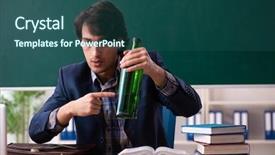  Presentation with bad behaviour classroom - Presentation design having education alcohol - male teacher drinking background and a ocean colored foreground