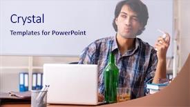  Presentation with classroom for agriculture - Amazing presentation theme having education alcohol - male teacher drinking backdrop and a sky blue colored foreground