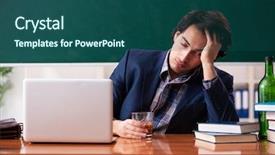  Presentation with drinking alcohol - Slide set having education alcohol - male teacher drinking background and a ocean colored foreground