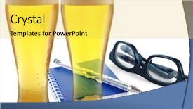  Presentation with alcohol - Amazing presentation theme having education alcohol - office party backdrop and a yellow colored foreground