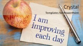  Presentation with self development - Audience pleasing PPT layouts consisting of education am - i am improving each day backdrop and a lemonade colored foreground