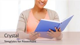  Presentation with international student - Amazing PPT theme having education and business concept - international backdrop and a coral colored foreground