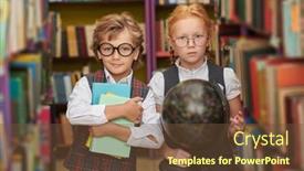  Presentation with education cute - Presentation consisting of education-and-clever-children-two background and a tawny brown colored foreground