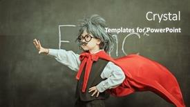  Presentation with early education - Presentation theme consisting of education-and-early-development background and a  colored foreground