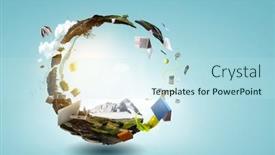  Presentation with eco friendly - PPT layouts with education-and-eco-friendly-business background and a sky blue colored foreground