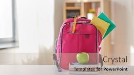  Presentation with education pink - Theme enhanced with education-and-learning-concept-pink background and a mint green colored foreground