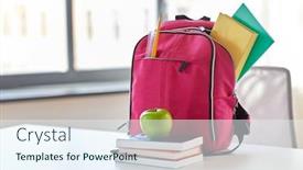  Presentation with education pink - PPT theme enhanced with education-and-learning-concept-pink background and a sky blue colored foreground