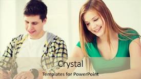  Presentation with school - Amazing PPT theme having education and school concept - two backdrop and a lemonade colored foreground