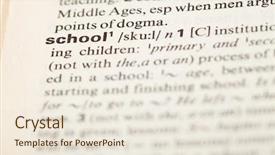  Presentation with definition - Theme featuring  background and a  colored foreground