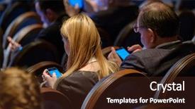  Presentation with congress - Amazing slide deck having science comference - people attend business conference backdrop and a tawny brown colored foreground