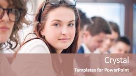  Presentation with high school - Colorful slide deck enhanced with education background - happy high school student backdrop and a  colored foreground