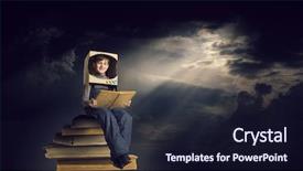  Presentation with space - Audience pleasing slides consisting of school book - i will explore space mixed backdrop and a wine colored foreground