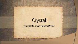  Presentation with parchment paper - PPT theme featuring education border - old retro aged paper parchment background and a lemonade colored foreground