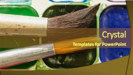  Presentation with brush stroke for google - Cool new slides with education border - set of watercolor and brush backdrop and a tawny brown colored foreground