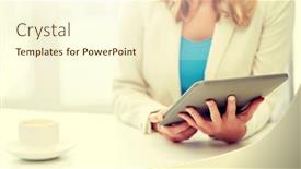  Presentation with technology education - Beautiful PPT layouts featuring education-business-and-technology-concept backdrop and a cream colored foreground