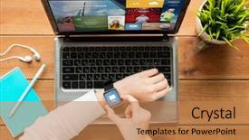  Presentation with mass media business technology internet - Audience pleasing PPT theme consisting of education business people mass media backdrop and a coral colored foreground