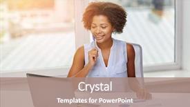  Presentation with technology education - Amazing presentation theme having education business statistics and technology backdrop and a coral colored foreground