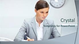  Presentation with employee anniversary work office - Amazing slides having education career - image of young employer planning backdrop and a sky blue colored foreground