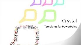  Presentation with culture industries - Slides featuring education cartoon - office culture standing together background and a white colored foreground