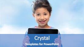  Presentation with education technology - Cool new PPT theme with education children technology advertisement backdrop and a teal colored foreground