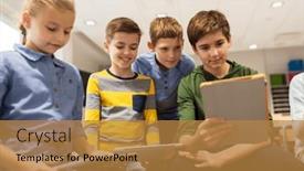  Presentation with children computers - 