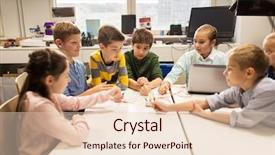  Presentation with invention - Audience pleasing PPT theme consisting of education children technology science backdrop and a lemonade colored foreground