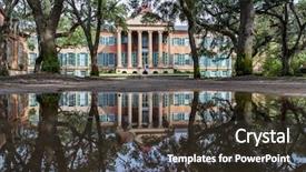 Presentation with charleston - PPT theme featuring education civil - college of charleston the oldest background and a tawny brown colored foreground