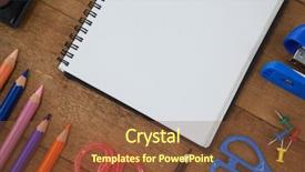  Presentation with school - Presentation design having education clip art - overhead view of various school background and a  colored foreground