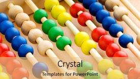  Presentation with education - PPT theme having education concept - abacus with many background and a yellow colored foreground