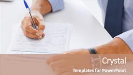  Presentation with tax - Audience pleasing PPT theme consisting of education concept - man filling backdrop and a coral colored foreground