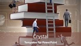  Presentation with education book or tree - Beautiful PPT layouts featuring education-concept-with-books backdrop and a tawny brown colored foreground