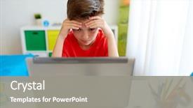  Presentation with cyber bullying - PPT layouts featuring education cyberbullying and people concept background and a gray colored foreground