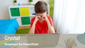  Presentation with cyber bullying - Beautiful slides featuring education cyberbullying technology and people backdrop and a gray colored foreground