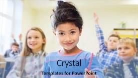  Presentation with elementary children - Amazing PPT theme having education elementary school and children backdrop and a light blue colored foreground