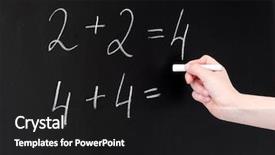  Presentation with elementary education math - Amazing presentation theme having education elementary school learning math backdrop and a dark gray colored foreground