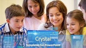  Presentation with virtual learning - Amazing slides having grade chart - education elementary school learning technology backdrop and a teal colored foreground