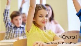  Presentation with school elementary - Amazing PPT layouts having education elementary school learning backdrop and a yellow colored foreground