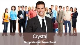  Presentation with team group - Audience pleasing slides consisting of education employer - group of business people business backdrop and a  colored foreground