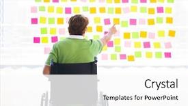  Presentation with young college student diagnosis of chlamydia - Audience pleasing PPT layouts consisting of education equality - young student in wheelchair backdrop and a white colored foreground