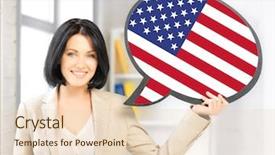  Presentation with english foreign language - Colorful slides enhanced with education foreign language english people backdrop and a lemonade colored foreground