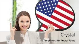  Presentation with english foreign language - PPT theme consisting of education foreign language english people background and a lemonade colored foreground