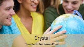  Presentation with high school students - PPT layouts enhanced with education geography subject high school background and a yellow colored foreground