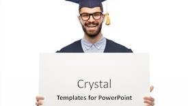  Presentation with education - Amazing slide deck having education-graduation-and-people-concept backdrop and a sky blue colored foreground