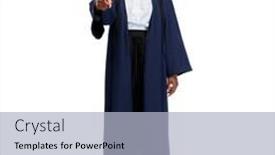  Presentation with education - Presentation having education-graduation-and-people-concept background and a light blue colored foreground