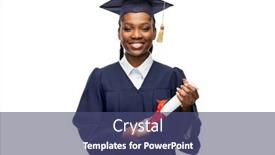  Presentation with education - Presentation design having education-graduation-and-people-concept background and a ocean colored foreground