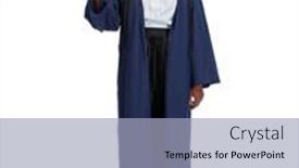  Presentation with education - PPT layouts enhanced with education-graduation-and-people-concept background and a light blue colored foreground